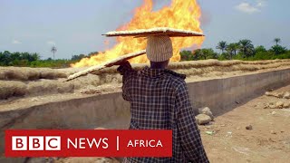 The toxic gas flares fuelling Nigerias climate change  BBC Africa [upl. by Etnomed753]