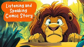 English Story  The Selfish Lion  Listening and Speaking Practice [upl. by Asaret]