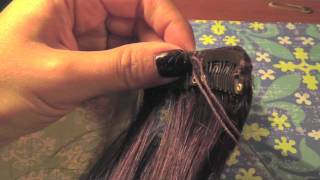 Como coser los clips a las extensiones  Ibramakeup [upl. by Adnah]