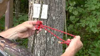 Total Outdoorsman Rig a Treestand Safety Line [upl. by Okikuy]