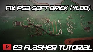 How To Fix PS3 Soft Brick YLOD Using E3 Flasher Tutorial 2016 [upl. by Atelra]