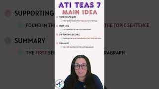 How to Find Main Idea on the ATI TEAS teasprep nursecheung [upl. by Yatnoj]