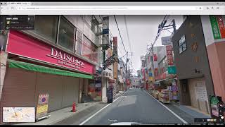 Googleマップ ストリートビューの使い方 福岡市西新商店街散歩 [upl. by Thera]