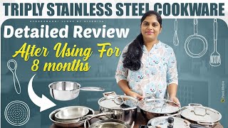 Triply Stainless Steel Cookware ReviewStainless Steel Utensils Types amp DetailsHow To Choose Best [upl. by Timmie]