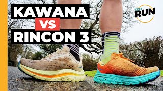 HOKA Rincon 3 vs HOKA Kawana Cushioned daily trainers head to head [upl. by Ramas575]