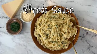 Four Ingredient Alfredo Sauce Recipe [upl. by Monteith]