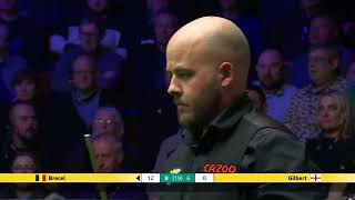 Luca Brecel vs Dave Gilbert  World Championship Snooker 2024 [upl. by Ressan]