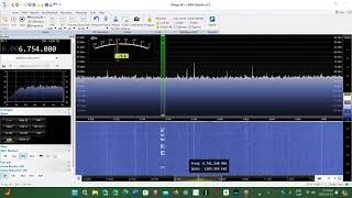 Trenton Military Ontario Canada 6754 kHz USB Shortwave Airspy HF Discovery [upl. by Faustus]