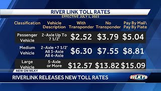 Riverlink releases new toll rates for Louisville bridges [upl. by Imoen582]