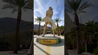 Famous Marilyn Monroe statue in Palm Springs 🌴 statue palmsprings [upl. by Lirpa]