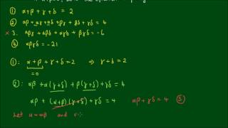 Relationship between roots and coefficients for 4th Order Polynomials [upl. by Cornall]