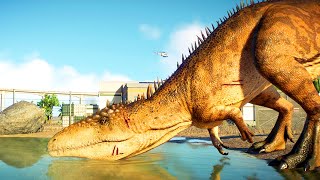 Epic Dinosaur Fight in Jurassic World Evolution 2 Ceratosaurus vs Baryonyx vs Albertosaurus [upl. by Ocir]