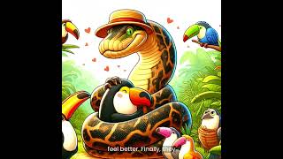 The Tale of a Friendly Anaconda  Animated Rainforest Adventure story for Kids [upl. by Arzed]