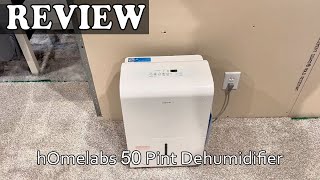 hOmelabs 50 Pint Dehumidifier Review  Should You Buy [upl. by Cchaddie]