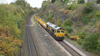 66707 Renewing Healey Mills Marshalling Yard 31112024 [upl. by Baynebridge925]