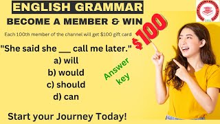 English Grammar Placement Test PreIntermediate Level 2  Start Your Journey Today [upl. by Sonja963]