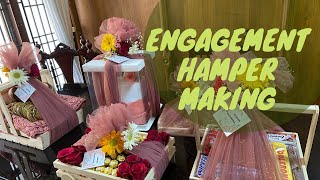 Engagement hamper making vlog engagement arrangements hamper makingnidasworld [upl. by Seuguh]