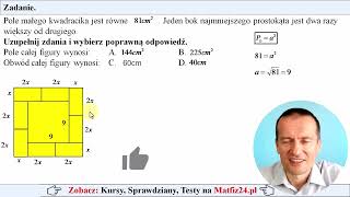 Wyrażenia algebraiczne w zadaniu matematycznym  MatFiz24pl 👈 [upl. by Forest]