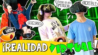 😨 ¡¡Viajamos a OTRA DIMENSIÓN 😎 Increíble MONTAÑA Rusa y coche F1 con Realidad VIRTUAL 🎢 [upl. by Larimor593]