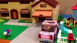 Lego Simpsons intro scene  stop motion fun [upl. by Ennaillij]