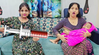 Monika got new baby brother  comedy video  funny video  Prabhu Sarala lifestyle [upl. by Assilanna]