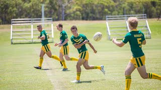 Video 8 Line Running  St Brendans College Yeppoon Rugby League Skills Series [upl. by Hebert]