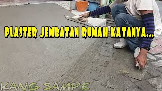 PLASTER LANTAI REHAP DEPAN RUMAH UNTUK JALAN MOBIL MASUK KE RUMAH [upl. by Raseac]