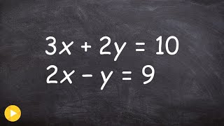 Learn to solve a system by substitution [upl. by Kurys885]