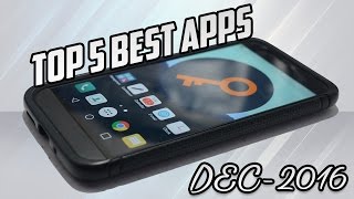 Top 5 Extraordinary Android AppsDecemberLate 2016 [upl. by Annairba]