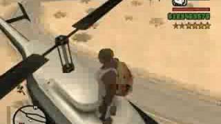 To climb on police helicopter in GTA SAN ANDREAS [upl. by Ardnaet]