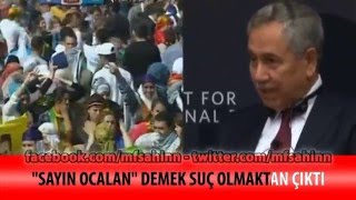 bülent arınç sayın öcalan demek suç olmaktan çıktı [upl. by Yblek]