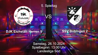 DJK Eichstätt Herren 1  SSV Bobingen 2 [upl. by Irrej105]