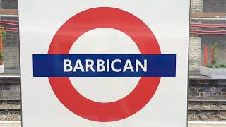 Barbican London Underground Station [upl. by Eltsirc]