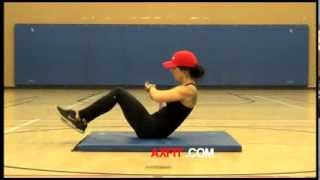 VSit Twist  Exercise Tutorial  AXFIT [upl. by Abernon]