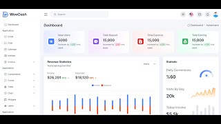 React js WowDash  Bootstrap 5 Admin Dashboard HTML Template [upl. by Assadah]