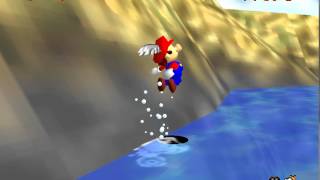 Super Mario 64  Outside Castle Freerun TAS [upl. by Dawkins342]