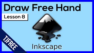 Inkscape Lesson 8  Free Hand Drawing Tool [upl. by Ehcor]