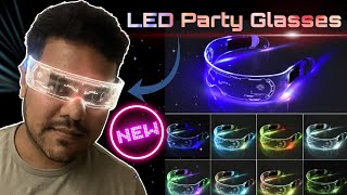 LED Party Glasses  LED cyber Glasses  Neon Glow Glasses [upl. by Elton]