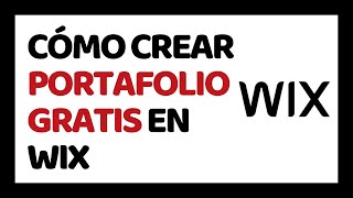 Cómo Crear un Portafolio en Wix 2024 ✅ Wix Portfolio Tutorial 2024 [upl. by Babby613]