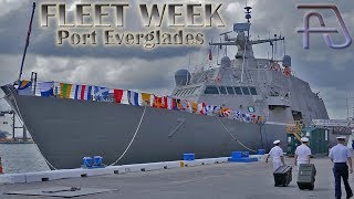 USS Detroit LCS7 Littoral Combat Ship  FLEET WEEK  Port Everglades  Fort Lauderdale Florida [upl. by Fishback]