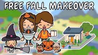 FREE 🎃 Halloween Inspired Fall Home 🍂 Toca Boca Free House Ideas ✨ TOCA GIRLZ [upl. by Anytsirhc468]