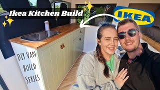 IKEA Campervan KITCHEN Install  DIY Ducato Van Conversion  UK [upl. by Atikihs544]