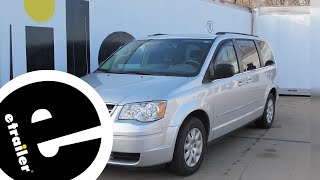 etrailer  WeatherTech Side Window Air Deflectors Install  2010 Chrysler Town and Country [upl. by Ennirok359]