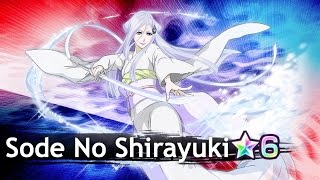 Sode No Shirayuki 6★ gameplay on Byakuya Raid Bleach Brave Souls [upl. by Webb358]