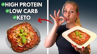 Die LECKERSTE amp KNUSPRIGSTE Low Carb Pizza EVER [upl. by Nyliahs]