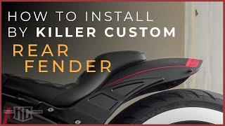 How To Install Killer Custom Rear Fender quotBobbstrquot For HarleyDavidson M8 Softail [upl. by Cuttie796]