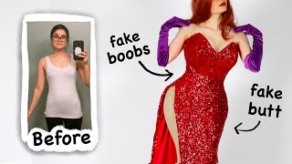 Making a Jessica Rabbit Costume aka how to fake an hourglass body shape [upl. by Sadoc]