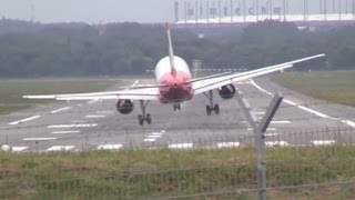 Windy landings in Hamburg A320 A319 757 737 [upl. by Kenwood]