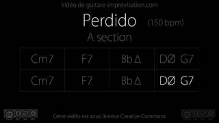 Perdido A section  Backing Track [upl. by Oisor202]