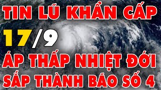 🔥 TIN LŨ KHẨN CẤP Áp thấp nhiệt đới sắp mạnh thành bão số 4 đều “xoáy thẳng” đất liền Việt Nam [upl. by Alekahs]